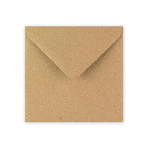 Kraft V-Flap Gummed Envelopes 110 Gsm Fleck 100 x 100 mm