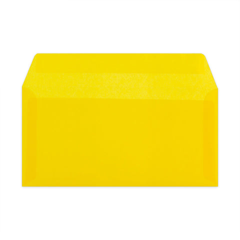 Translucent Envelopes Yellow 110 x 220 mm (DL)