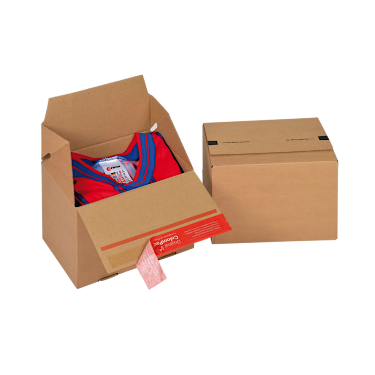 Kartonová krabice se samotěsnícím uzávěrem pro přepravu