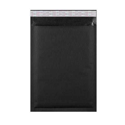 Coloured Kraft Paper Bubble Bag Mailers Black 350 x 250 mm