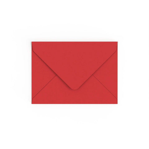Cherry Red British Made Gummed V-Flap Envelope (133 x 184mm)