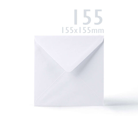 White Smooth Cards & Envelopes Pack White 121x121 mm + 120x120 mm
