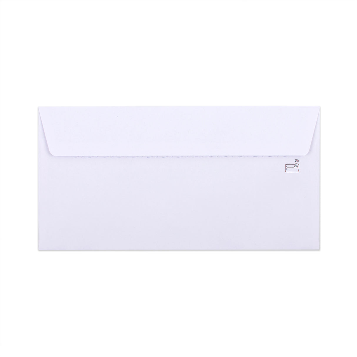 Bílá obálka s vnitřním potiskem – s okénkem 115x225 mm (DL+) 90gr/m²