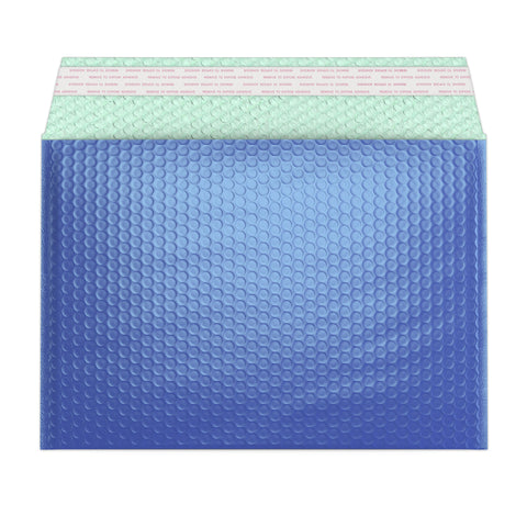 Metallic Finish Bubble Bag Mailers Blue 235 x 325 mm