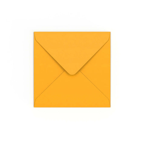 Dark Yellow Gummed V-Flap Envelope (130 x 130mm)