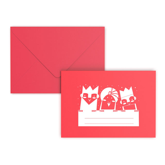 Christmas Three Wise Kings Envelopes Dark Red 162 x 229 mm (C5)