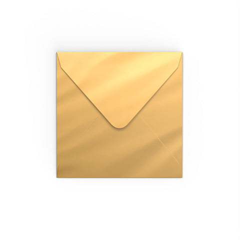 Mirror Finish Envelopes Gold 130 x 130 mm