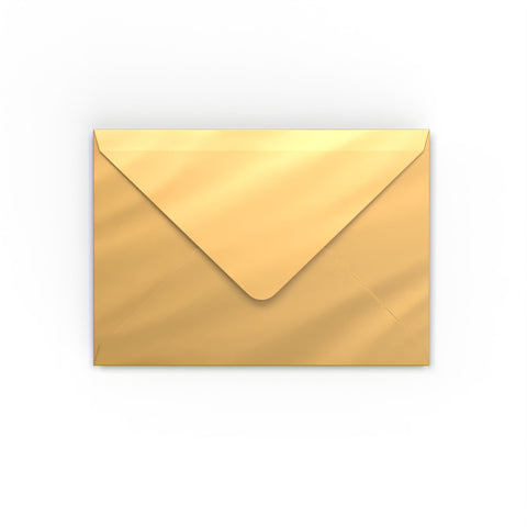 Mirror Finish Envelopes Gold 114 x 162 mm (C6)