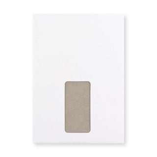 Bílá Obálka s Kartonovou Zadní Stěnou - Okénko 229x162 mm (C5)
