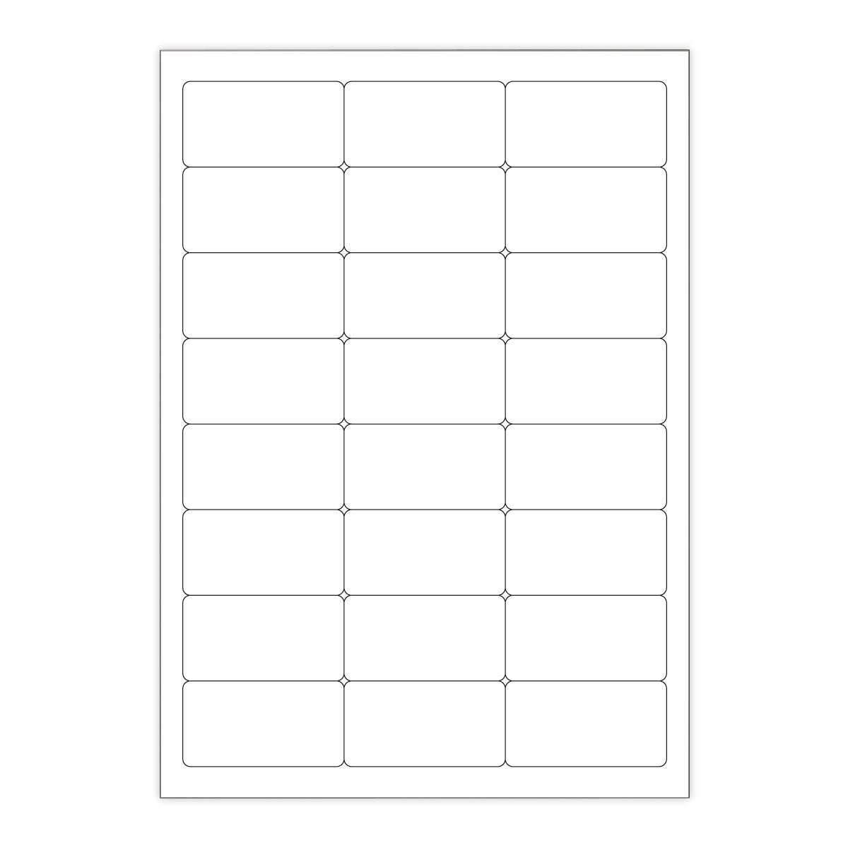 Bílé samolepicí štítky