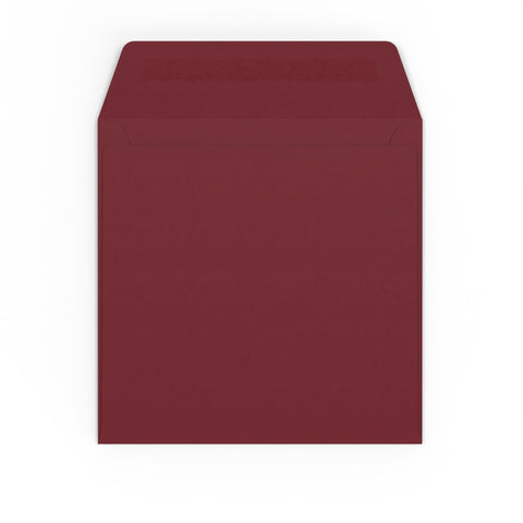 Burgundy envelopes Burgundy 155 x 155 mm Peel and Seal