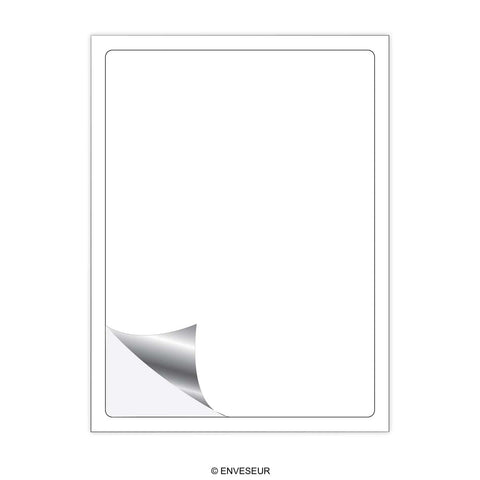 Heavy Duty Permanent Adhesive Labels White 199 x 289 mm (1 label)