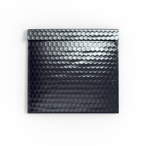 Metallic Finish Bubble Bag Mailers Black 230 x 230 mm