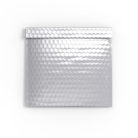 Metallic Finish Bubble Bag Mailers Silver 230 x 230 mm