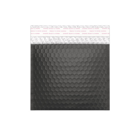 Matt Bubble Bag Mailers Black 165 x 165 mm