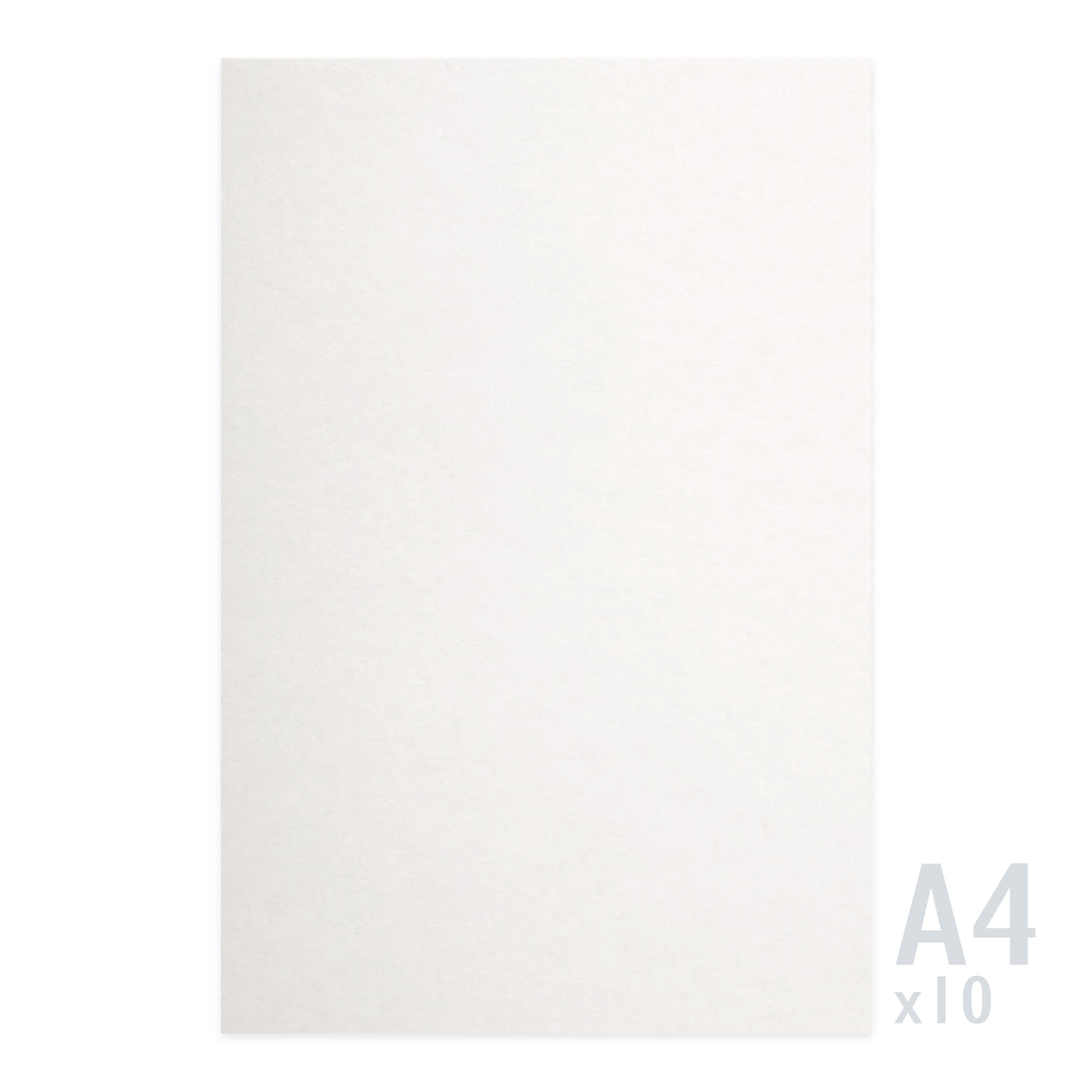 Bílý papír s lněnou texturou 120g/m² - 10 A4 listů