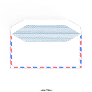 Bílá obálka na leteckou poštu 110x220 mm (DL)