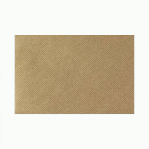 Ribbed Kraft Gummed V-Flap Greeting Card Envelope (62 x 94mm)