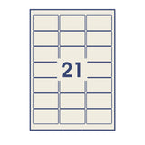 Obdélníkové samolepicí etikety