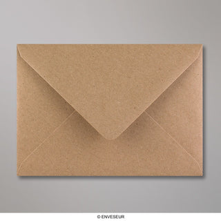 Recyklovaná hnedá obálka 125x175 mm