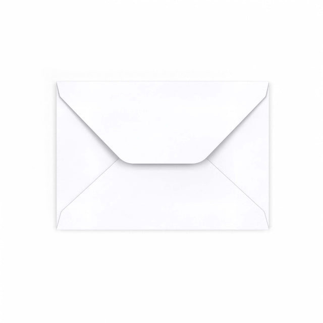 White Trapezium Flap 120gsm Envelope (102 x 146mm)