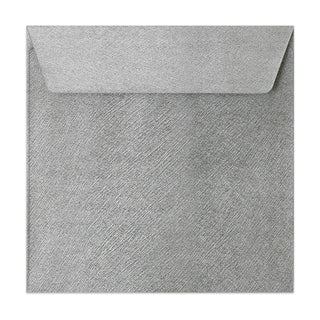 Textured Envelopes Silver 155 x 155 mm