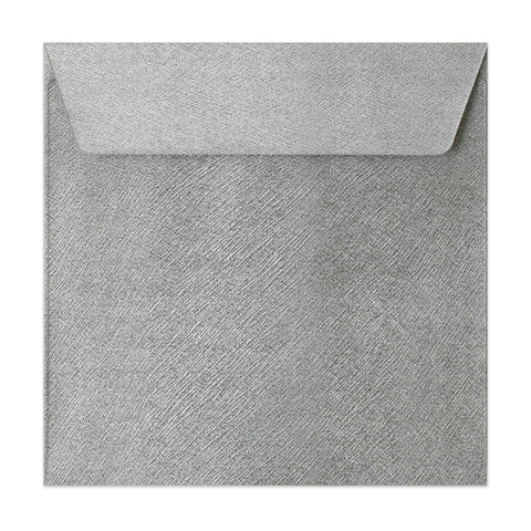 Textured Envelopes Silver 155 x 155 mm