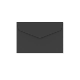 V-Flap Peel and Seal Envelopes Black 62 x 94 mm