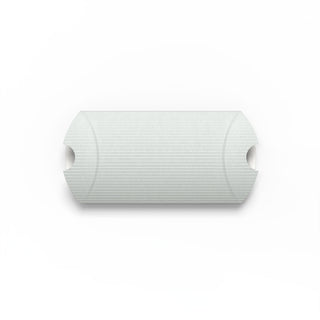 Corrugated Pillow Boxes Silver 113 x 81 mm (C7)