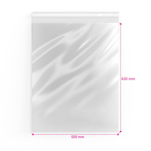Cello Bags (Non-Header) Clear 630 x 500 mm