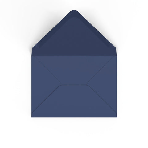 Navy Blue British Made Gummed V-Flap Envelope (133 x 184mm)