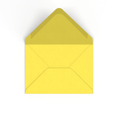 Sunflower Yellow British Made Gummed Envelope (133 x 184mm)