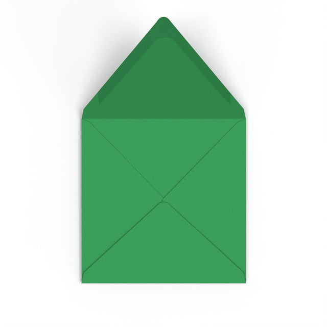 Kelly Green British Made Gummed Envelope (155 x 155mm)