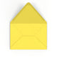 C5 Sunflower Yellow British Made Gummed V-Flap Envelope (162 x 229mm)