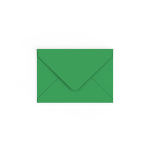 C6 Kelly Green British Made Gummed V-Flap Envelope (114 x 162mm)