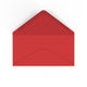 DL Cherry Red British Made Gummed V-Flap Envelope (110 x 220mm)