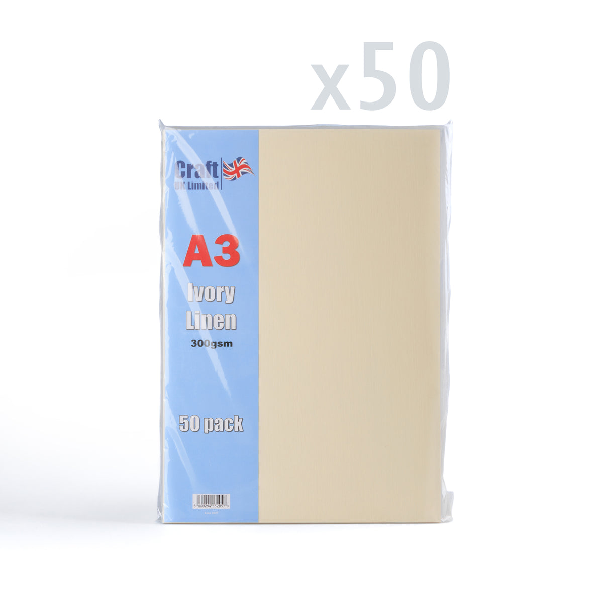 Lněná Kartička 300 g/m² balení