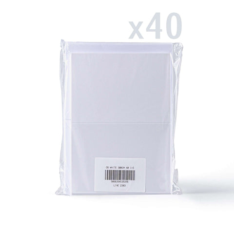 White Smooth Cards & Envelopes Pack White 114x162 mm + 105x148 mm