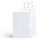 Hladké bílé kartičky 250 g/m² a obálky 100 g/m² – balení