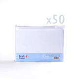 Hladké bílé kartičky 250 g/m² a obálky 100 g/m² – balení