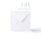 Hladké bílé kartičky 250 g/m² a obálky 100 g/m² – balení