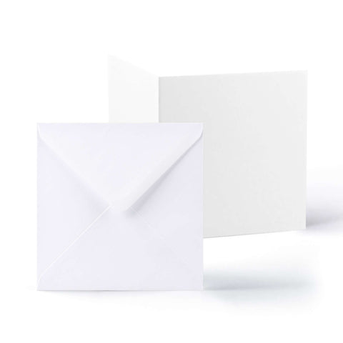 White Smooth Cards & Envelopes Pack