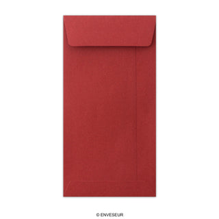 Tmavočervená sáčková obálka 220x110 mm (DL)