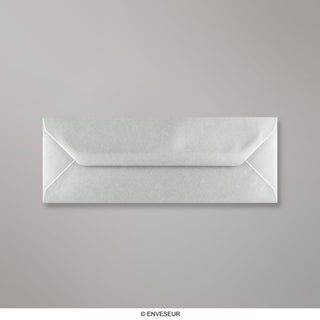 Stříbrná metalická obálka 80x215 mm