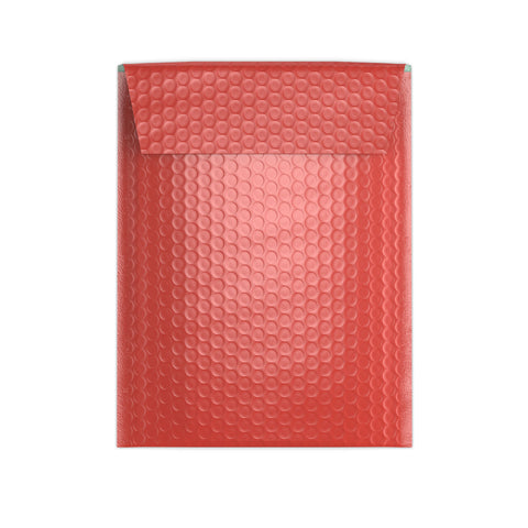 Metallic Finish Bubble Bag Mailers Red 235 x 170 mm