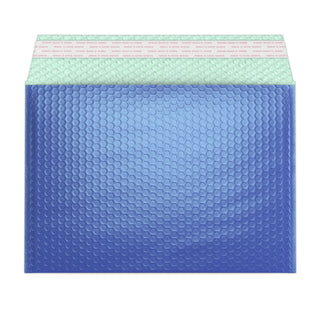 Metallic Finish Bubble Bag Mailers Blue 235 x 325 mm