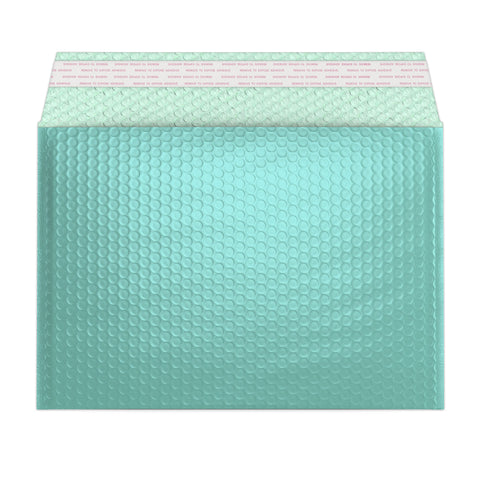 Metallic Finish Bubble Bag Mailers Ice Blue 235 x 325 mm