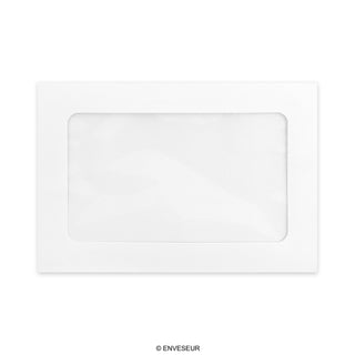 Bílá celookénková obálka 162x229 mm (C5)