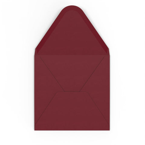 Burgundy envelopes Burgundy 130 x 130 mm Gummed