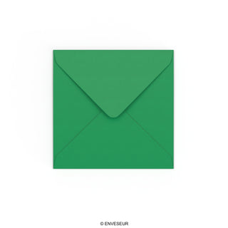 Tmavozelená obálka 130x130 mm
